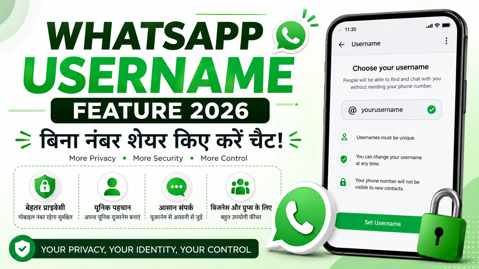 WhatsApp Username Feature 2026: Privacy, Rules, and Activation Process
